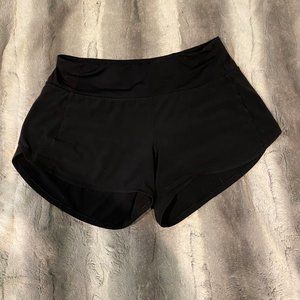 Black Lulu Lemon Speed up shorts